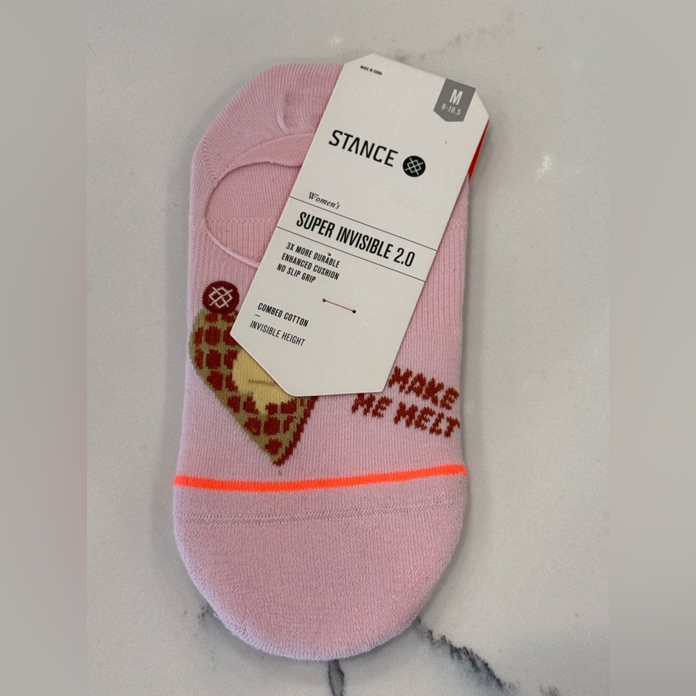 NWT Stance Super Invisible 2.0 “You Make Me Melt” No-Show Socks – Size M